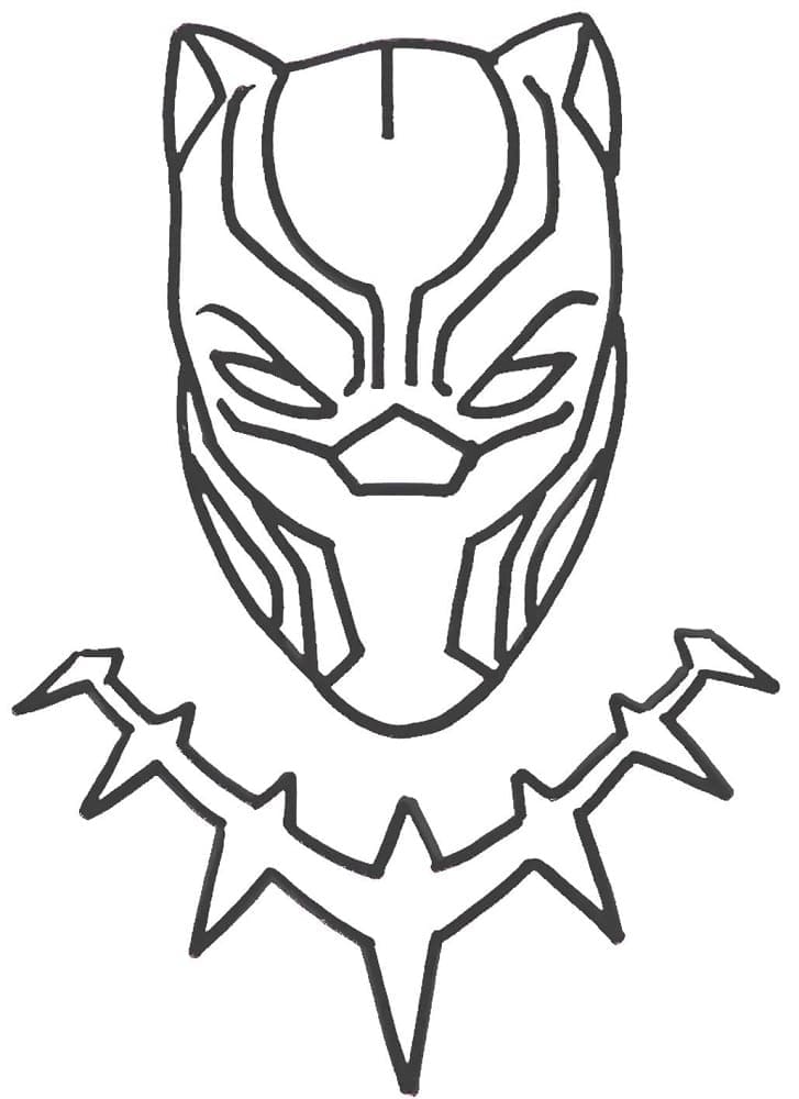 Black Panther Naamio Värityskuva