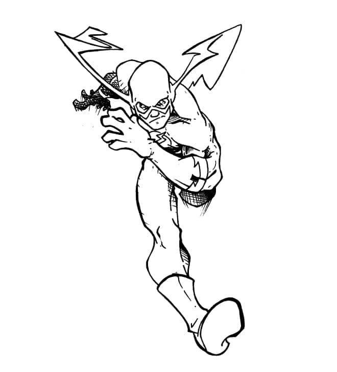 DC Superhero Flash Värityskuva