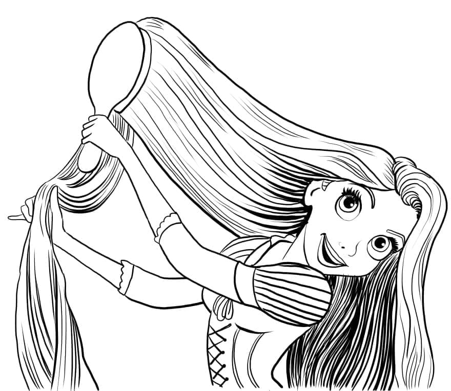 Disney Tangled Princess Rapunzel Värityskuva