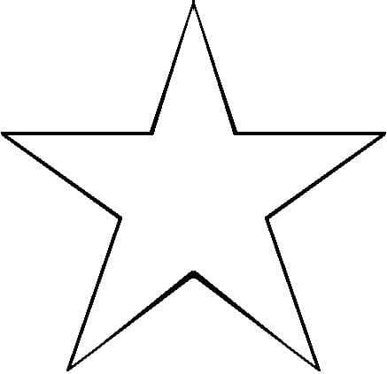 Erittäin helppo tähti Värityskuva