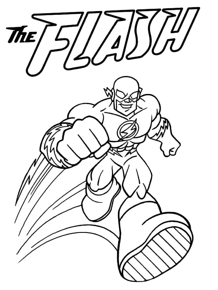 Flash sarjakuva Värityskuva