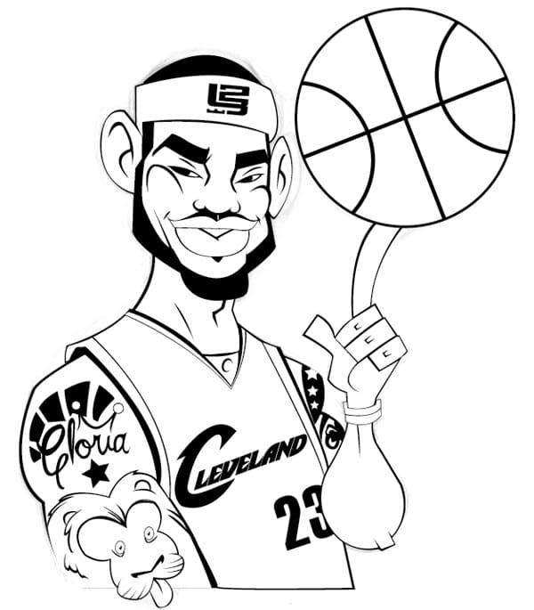Hauska LeBron James Värityskuva