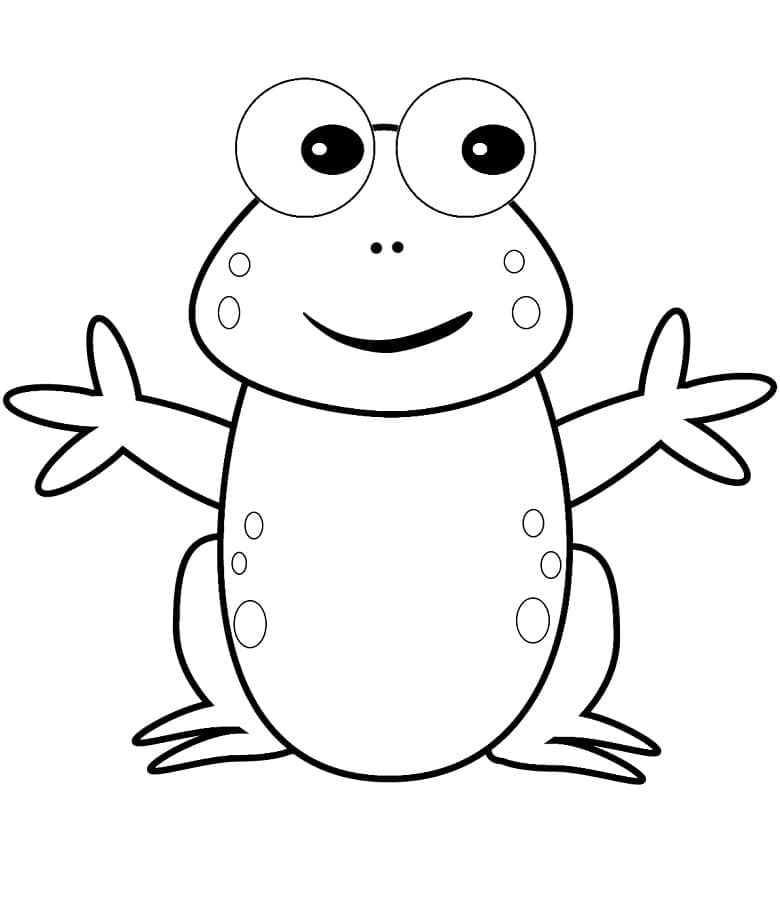 Helppo sammakko Värityskuva