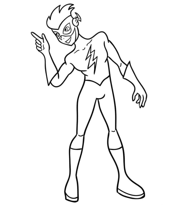 Kid Flash Värityskuva