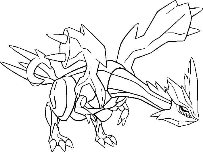 Legendaarinen Pokemon Kyurem Värityskuva