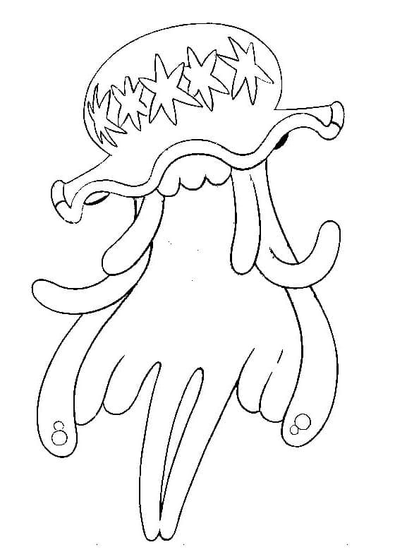 Legendaarinen Pokemon Nihilego Värityskuva