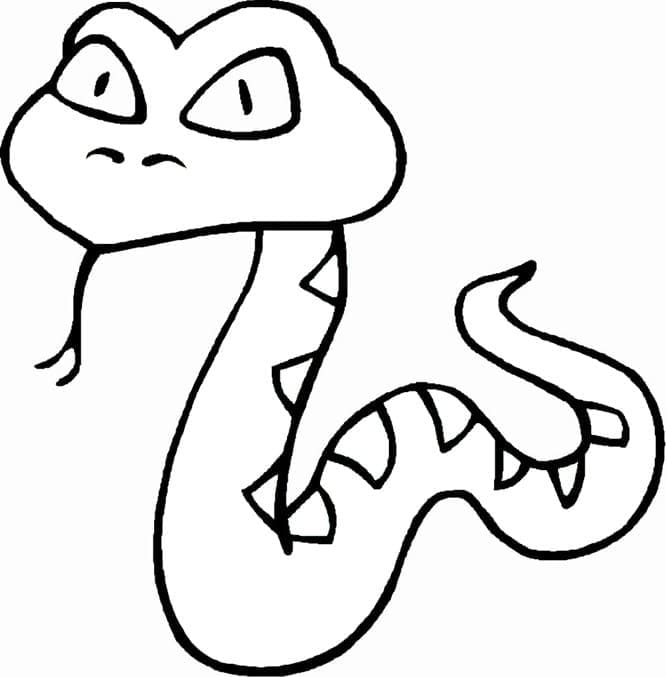 Pikku Käärme Värityskuva
