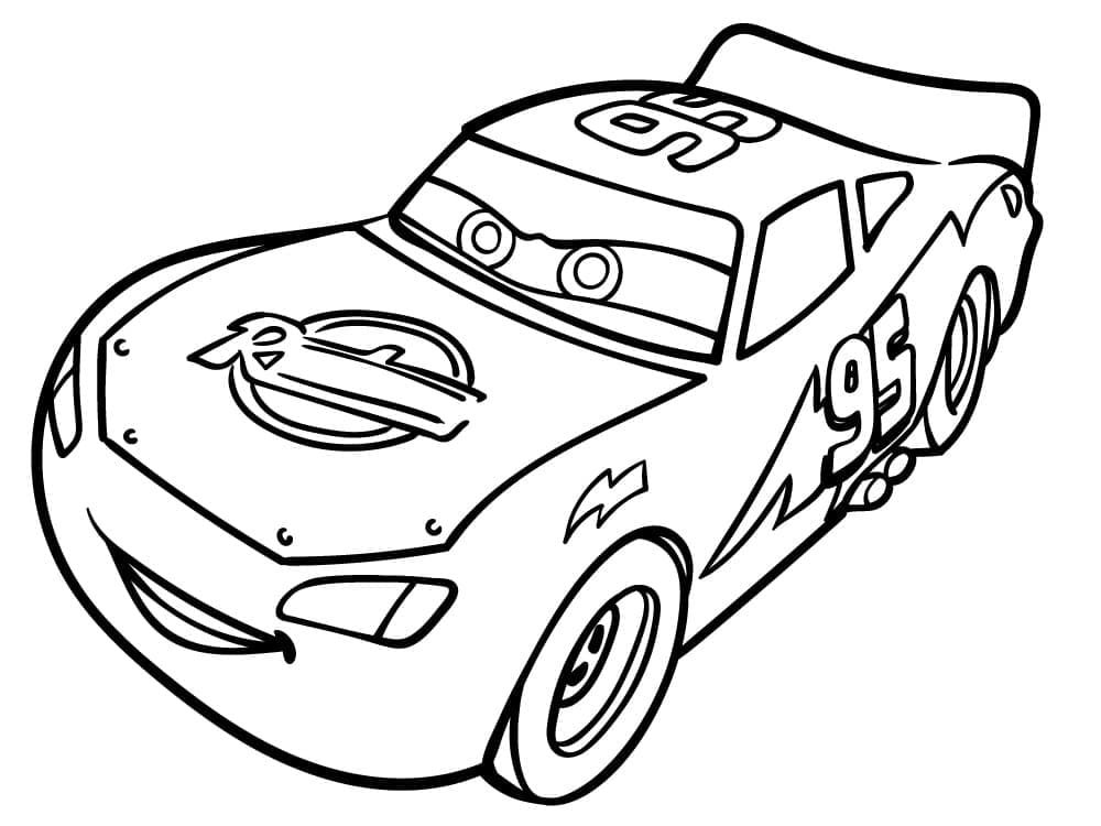 Salama McQueen Disney Carsista Värityskuva
