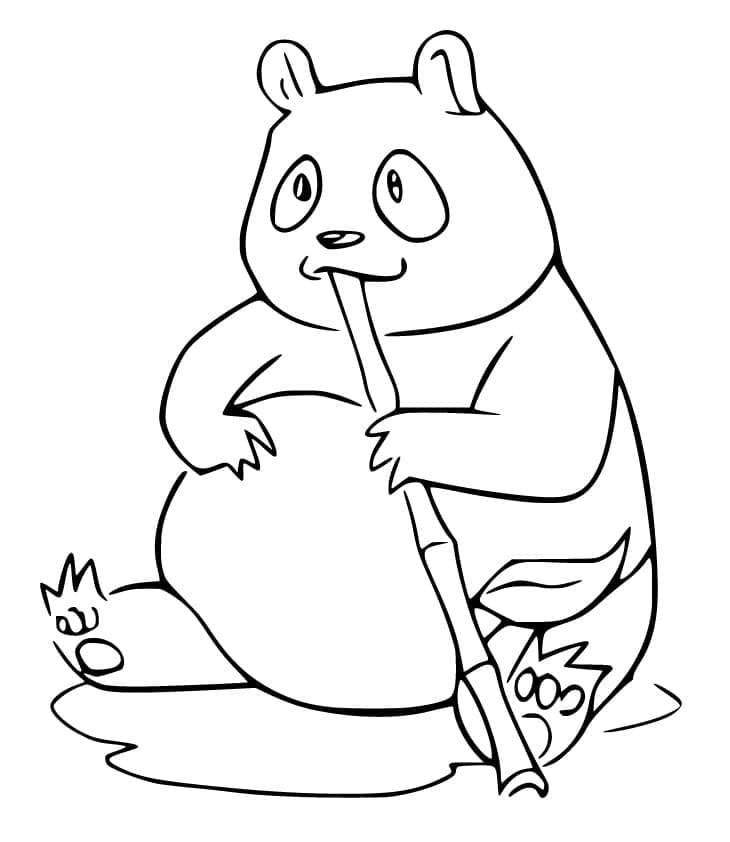 Tulostettava Panda Värityskuva