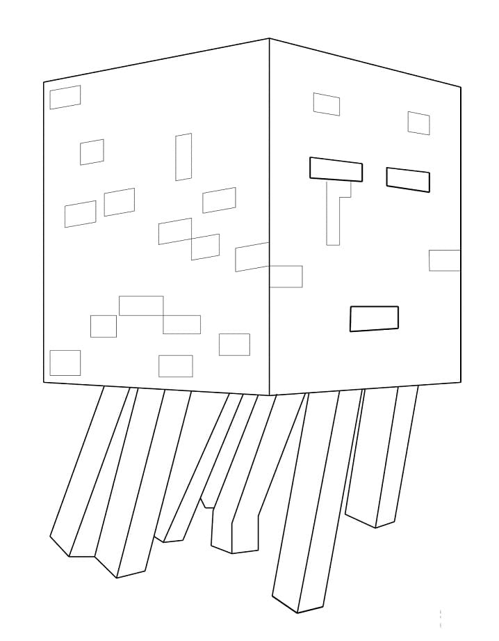 Minecraft Ghast Värityskuva