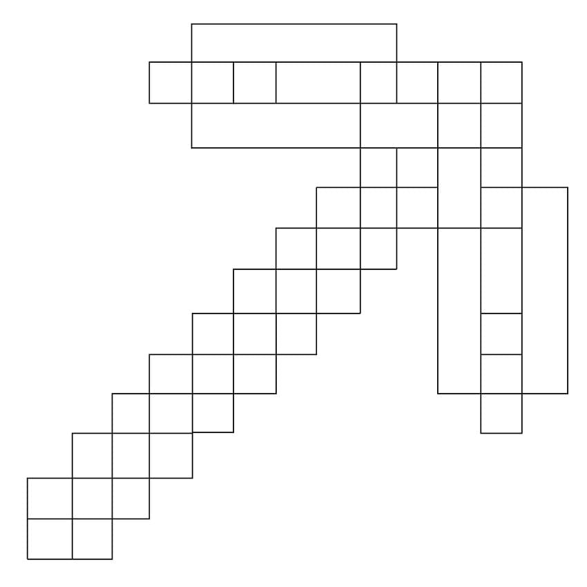 Minecraft Pickaxe Värityskuva