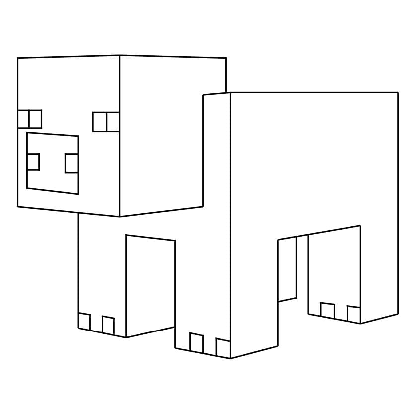 Minecraft Sika Värityskuva