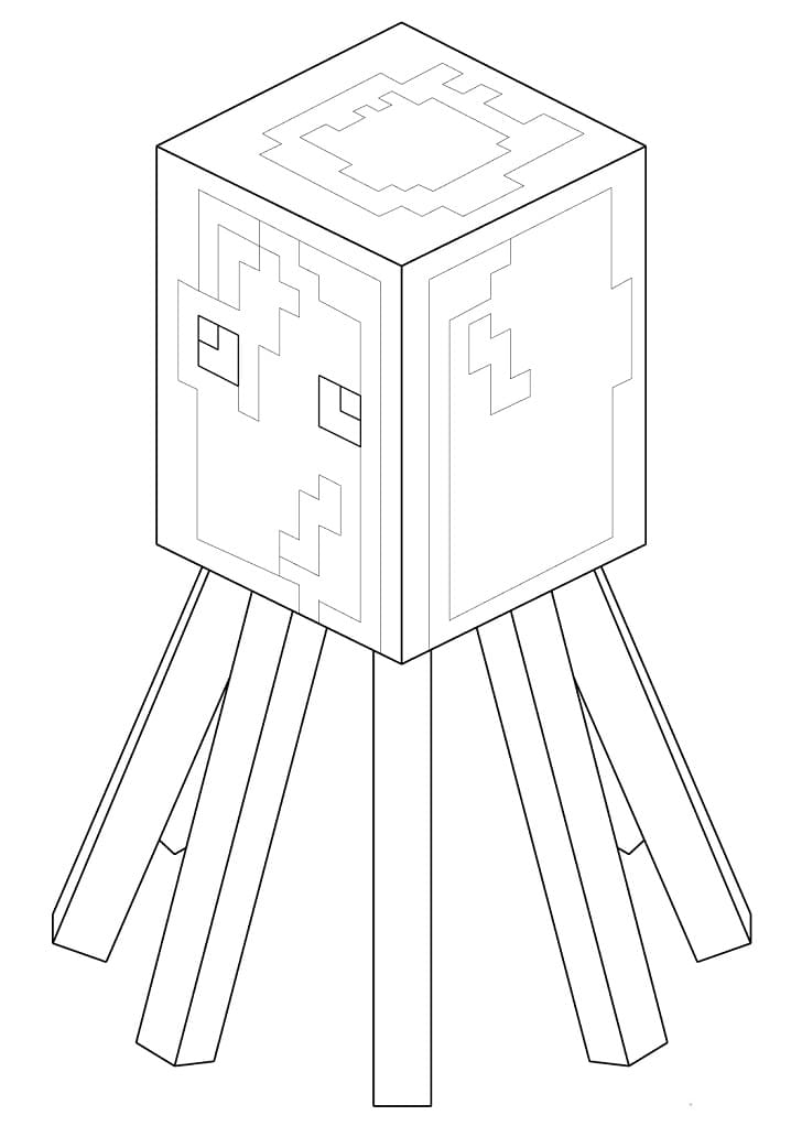 Minecraftin Kalmari Värityskuva