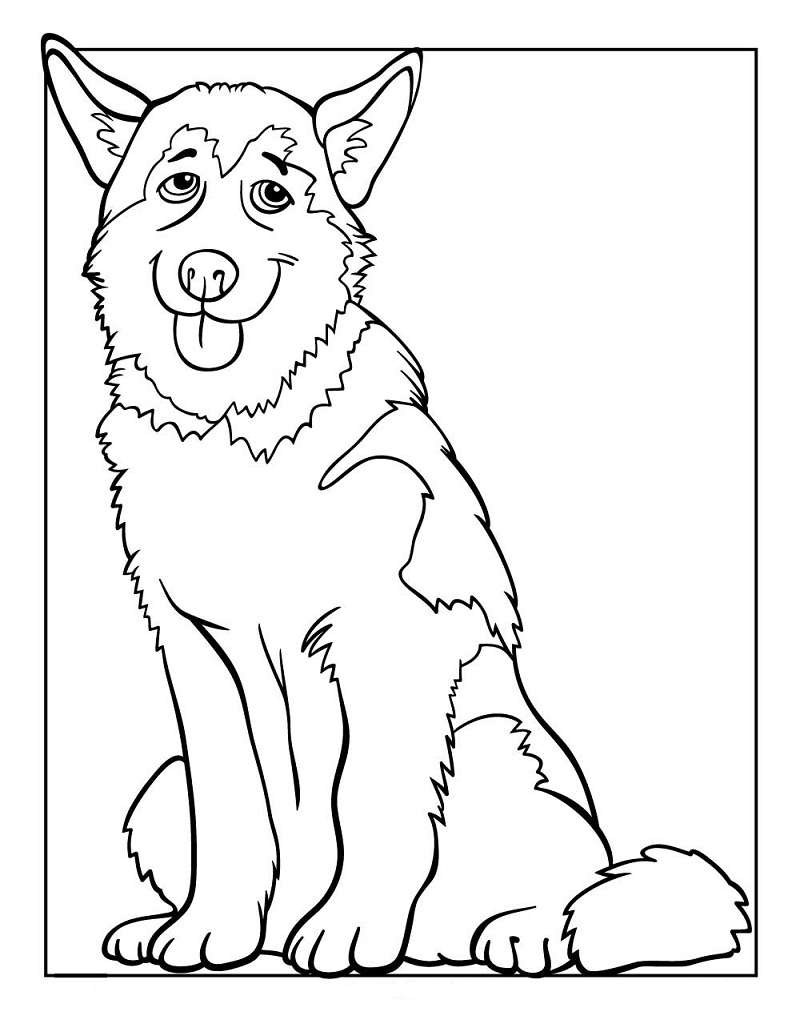 siperianhusky Värityskuva