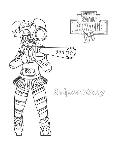 Sniper Zoey Fortnite Värityskuva