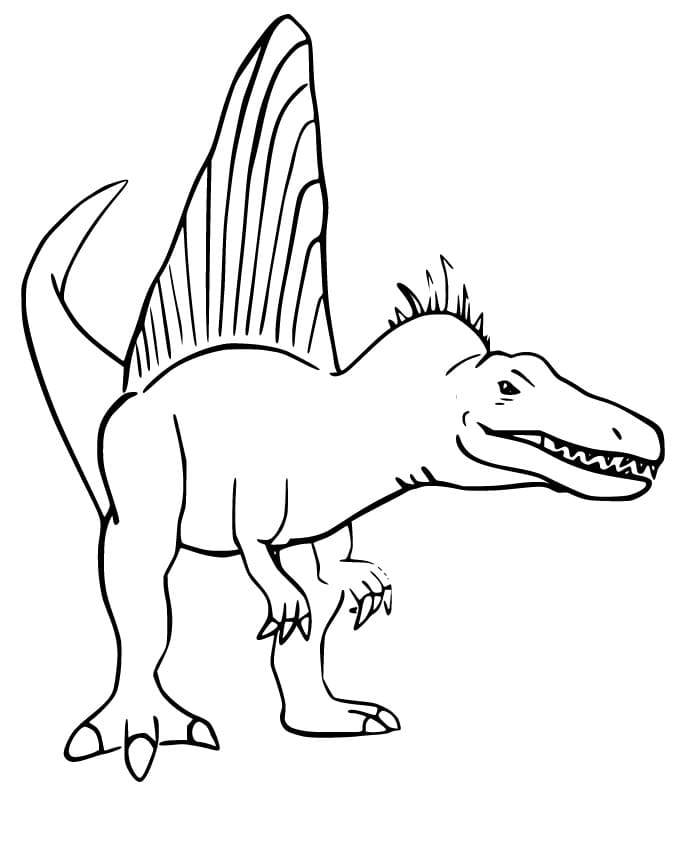 Spinosaurus 2 Värityskuva