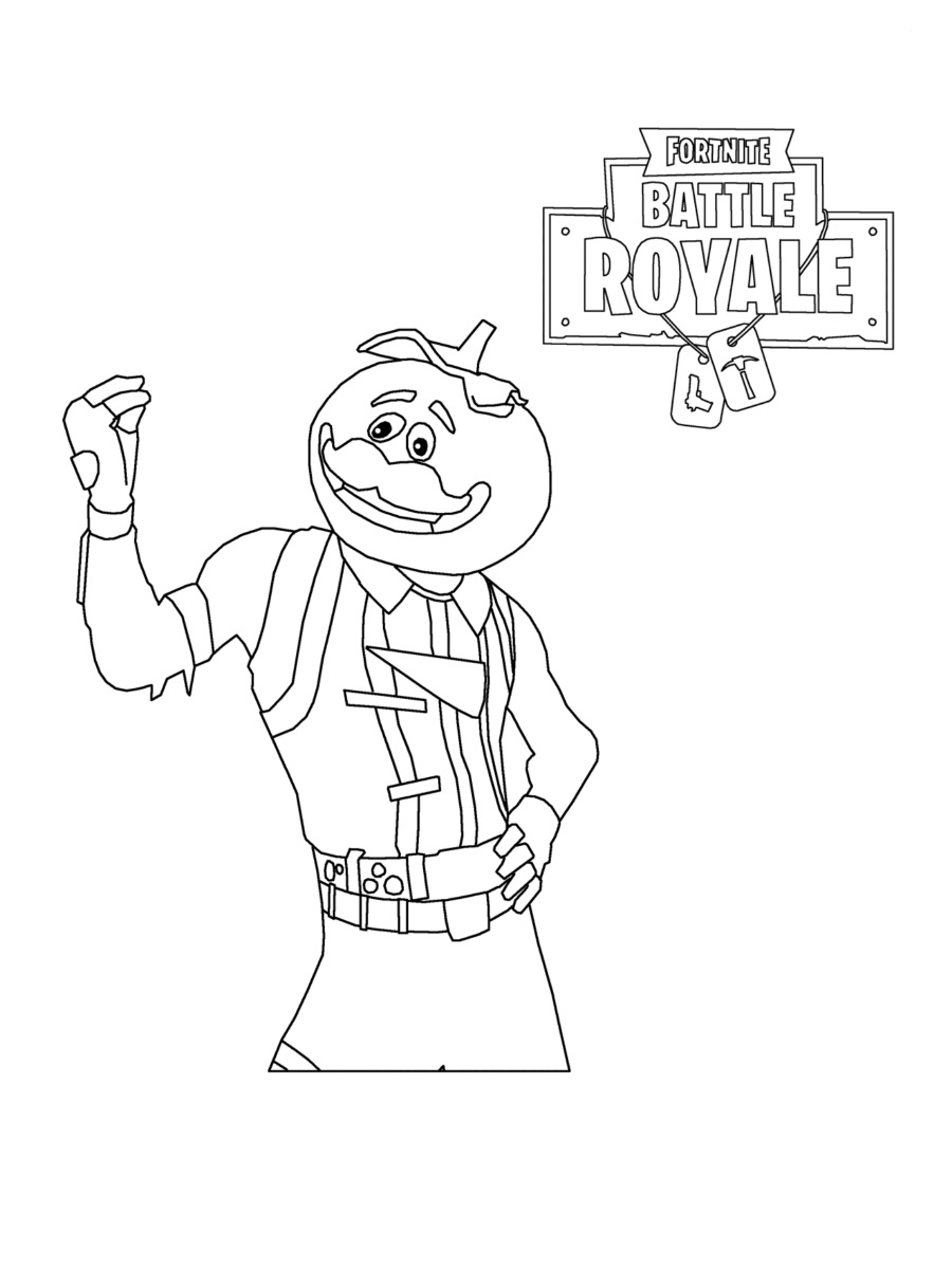 Tomato Head Fortnite Värityskuva