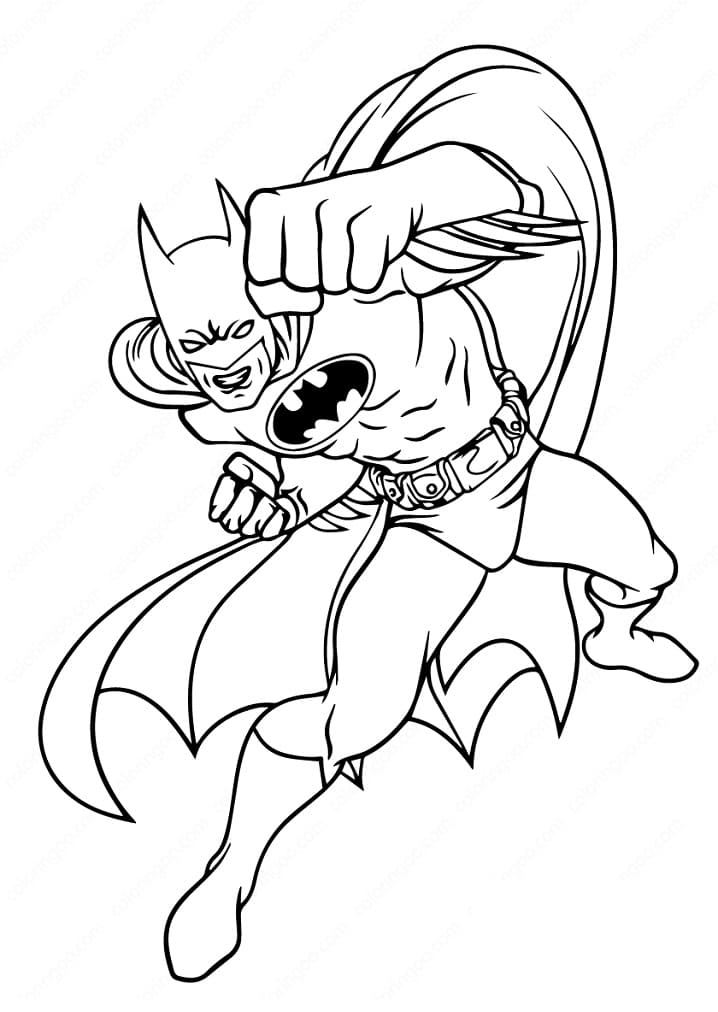Batmanin lävistys Värityskuva