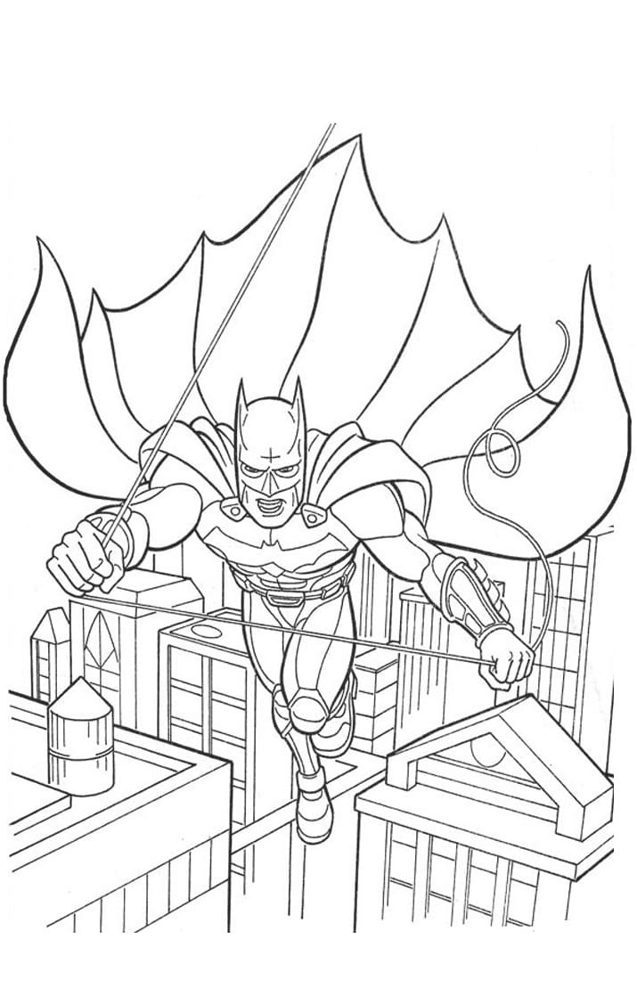Batmanin toiminta Värityskuva