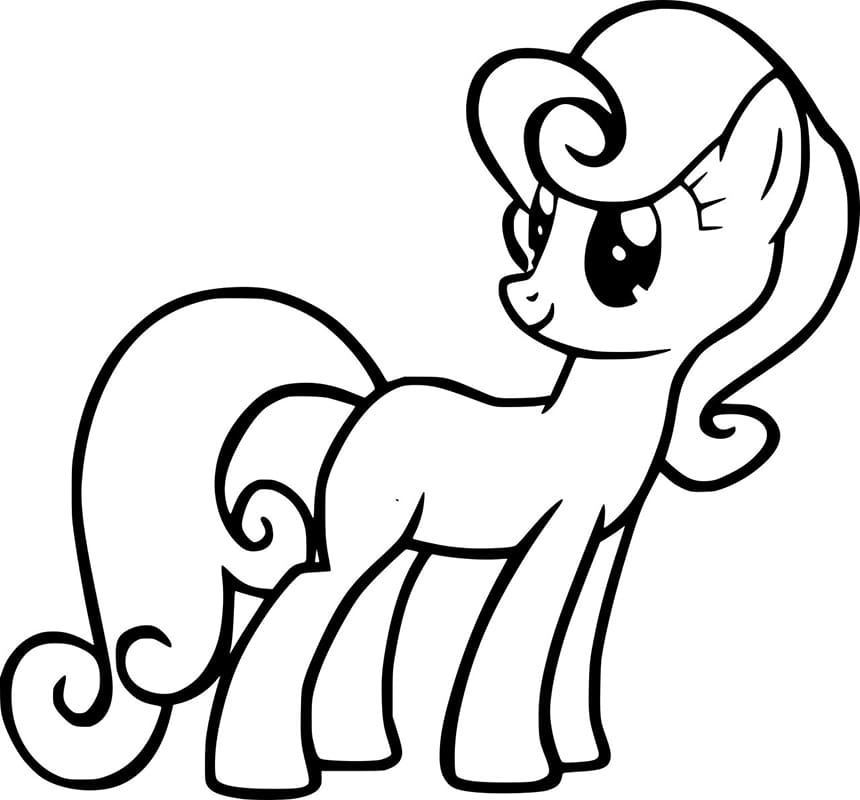Bon Bon My Little Ponysta Värityskuva