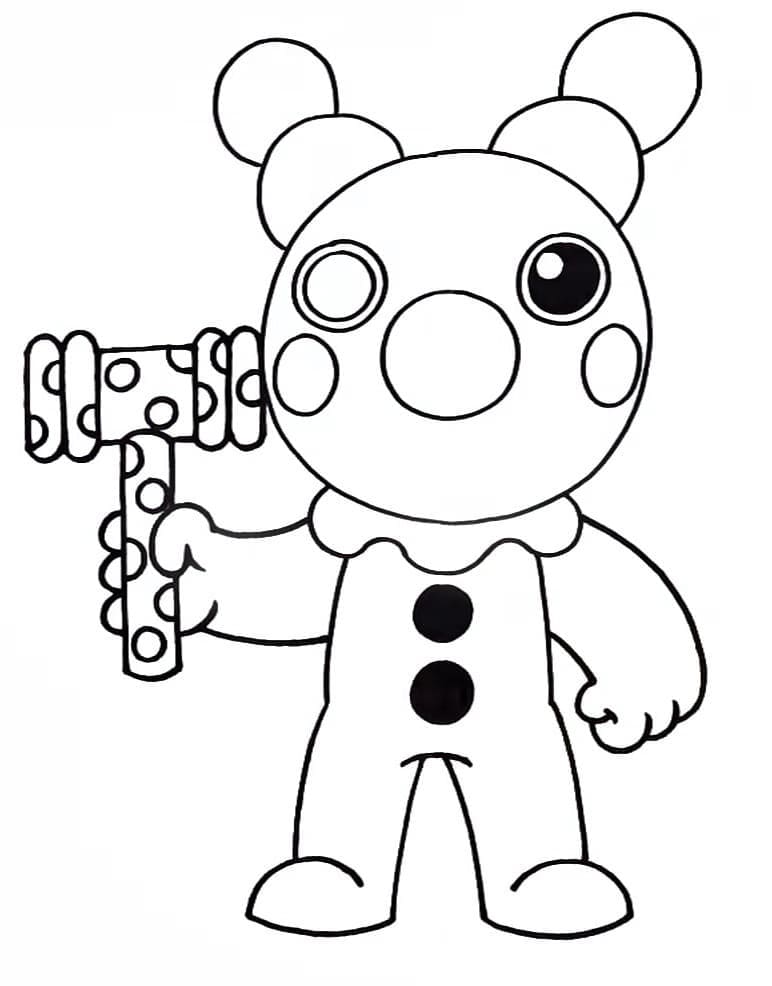 Clown Roblox Värityskuva
