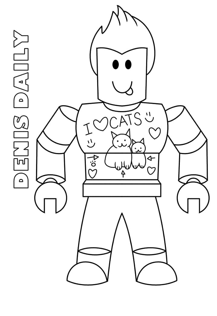 Denis Daily Roblox Värityskuva