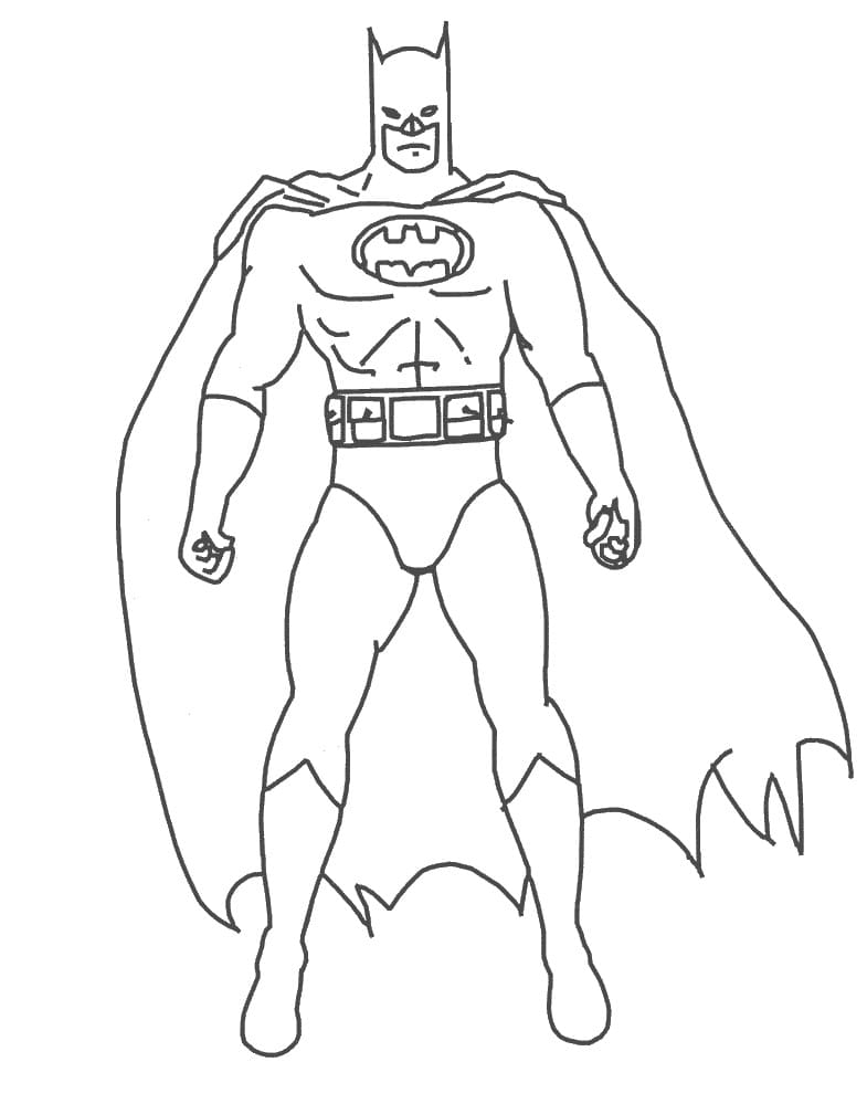 Helppo Batman Värityskuva