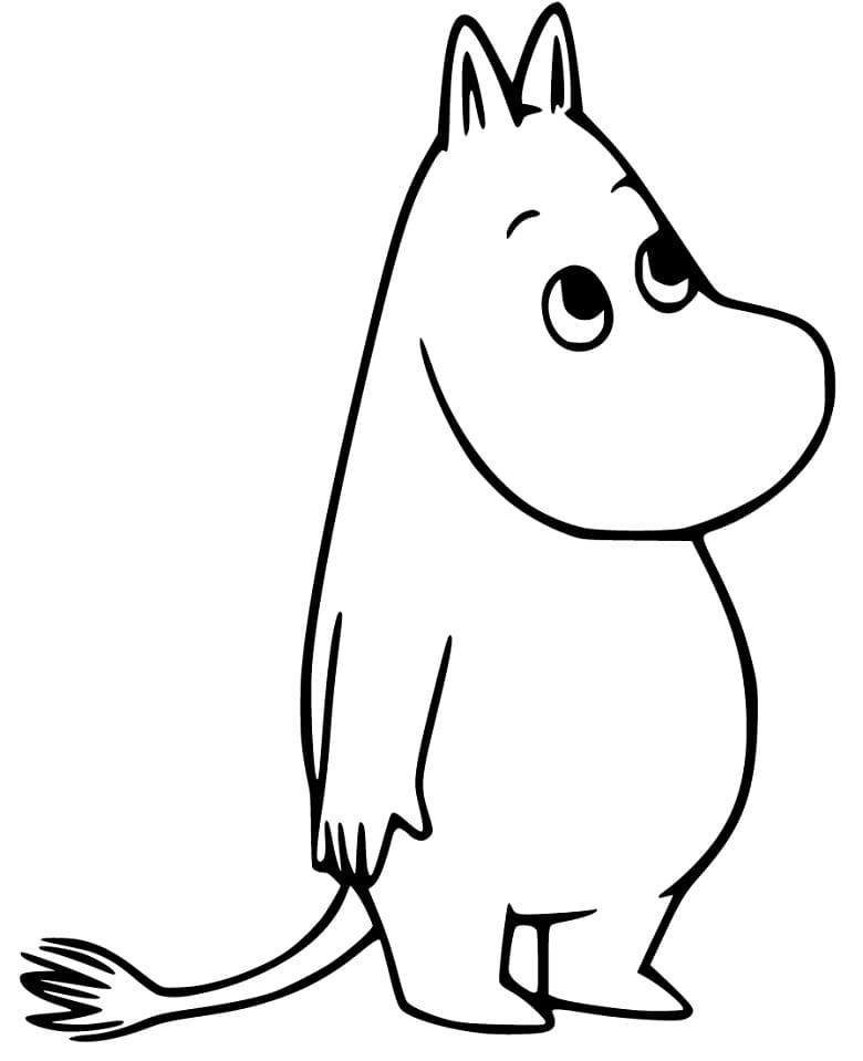 Ilmainen Muumipeikko Värityskuva