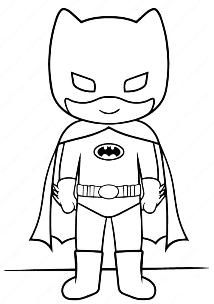 Pikku Batman Värityskuva
