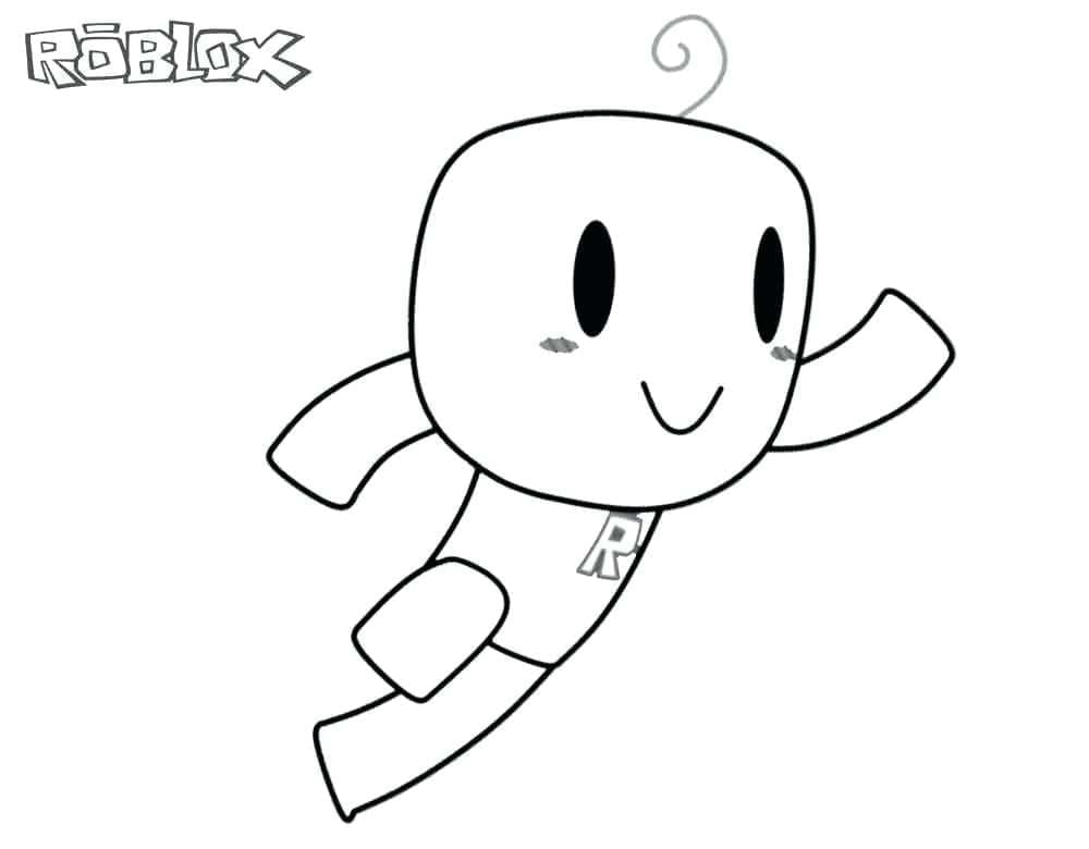 Pikku Noob Roblox Värityskuva