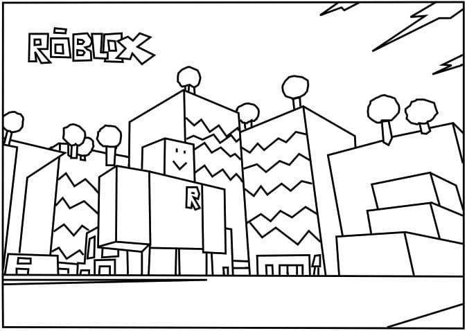 Roblox lapsille Värityskuva
