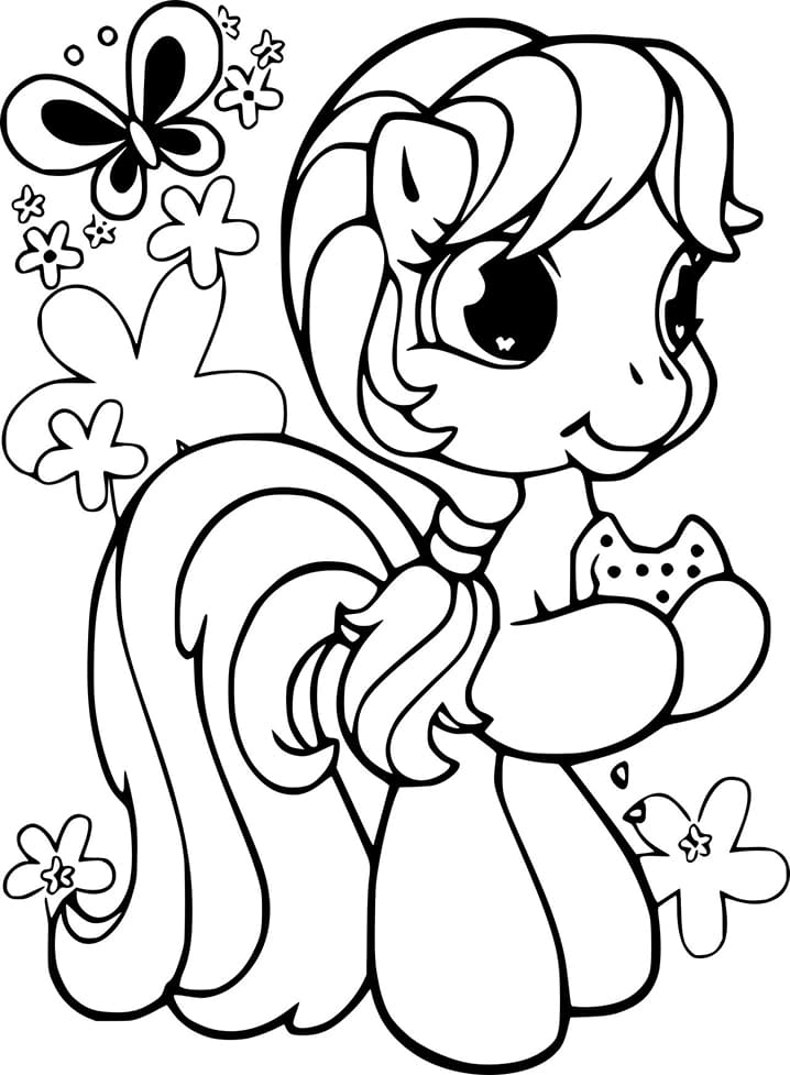 Scootaloo My Little Ponysta Värityskuva