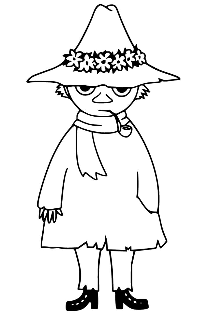 Snufkin 1 Värityskuva