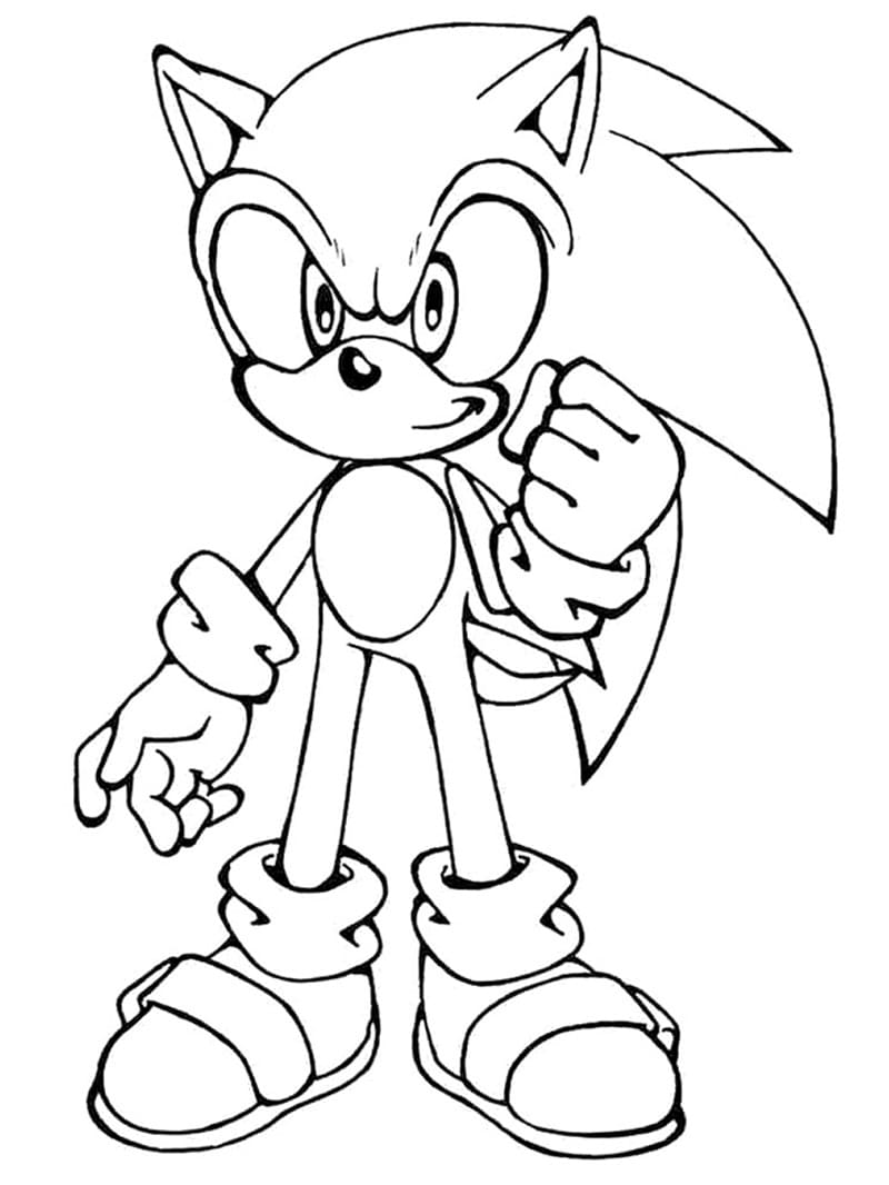 sonic 5 piirustus Värityskuva