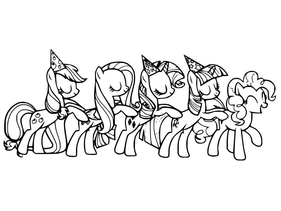 Suloinen My Little Pony Värityskuva