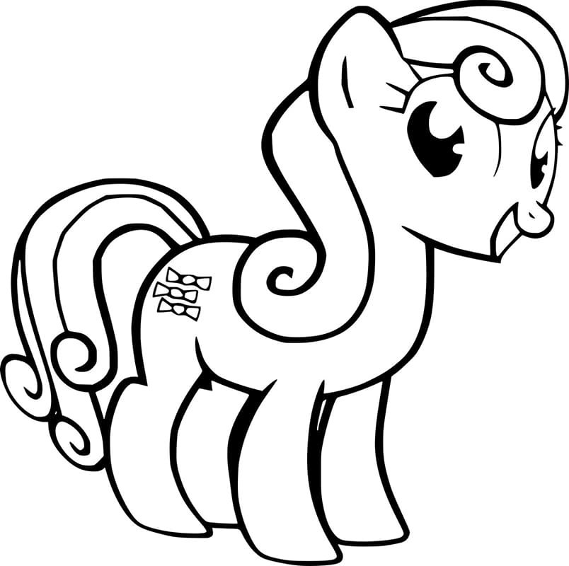 Sweetie Drops My Little Ponysta Värityskuva