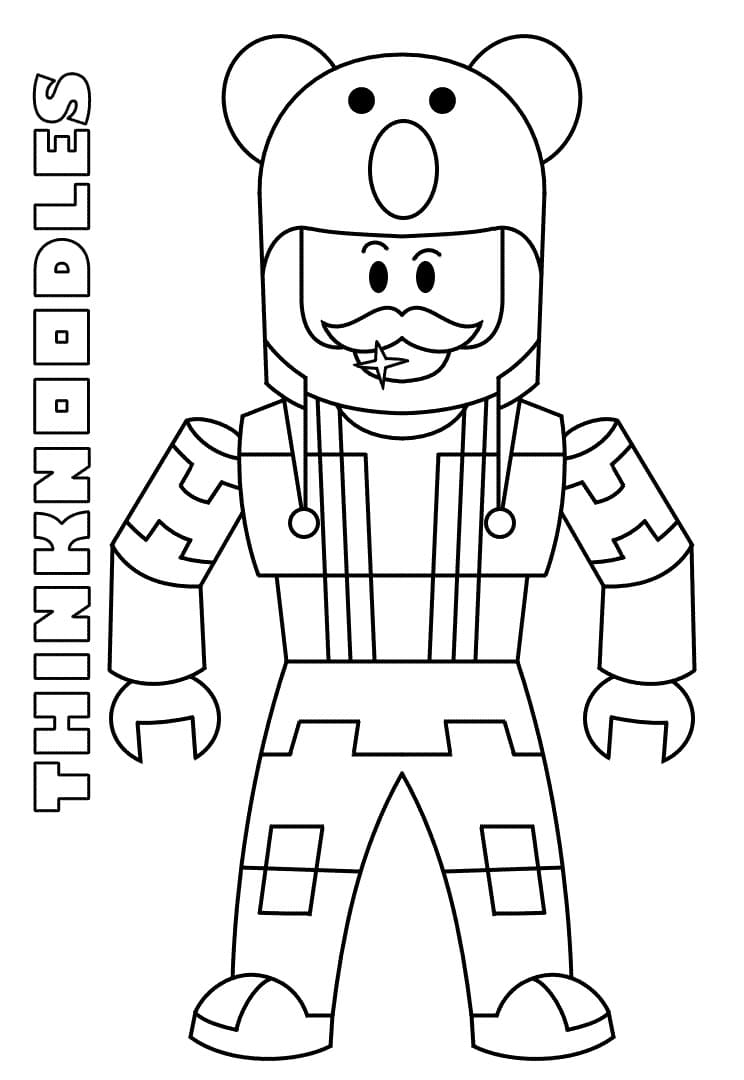 Thinknoodles Roblox Värityskuva