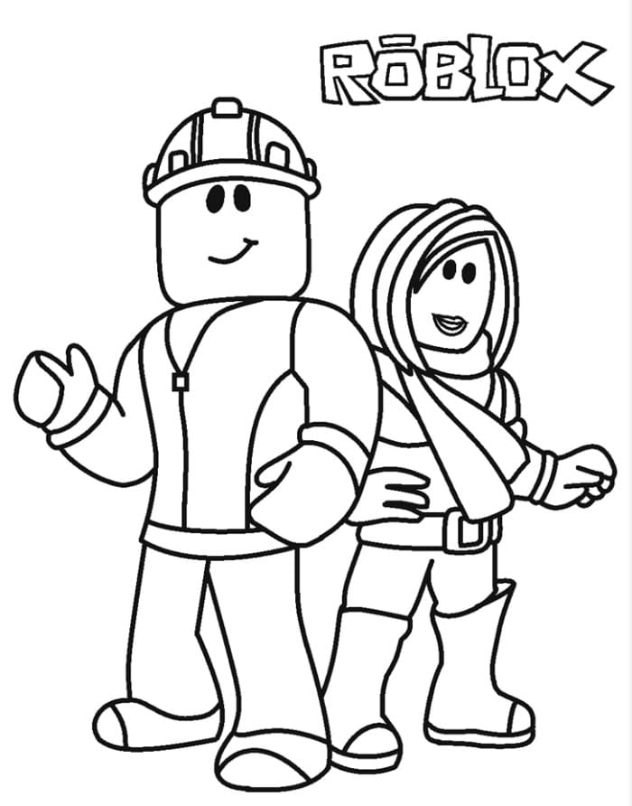 Tulostettava Roblox Värityskuva
