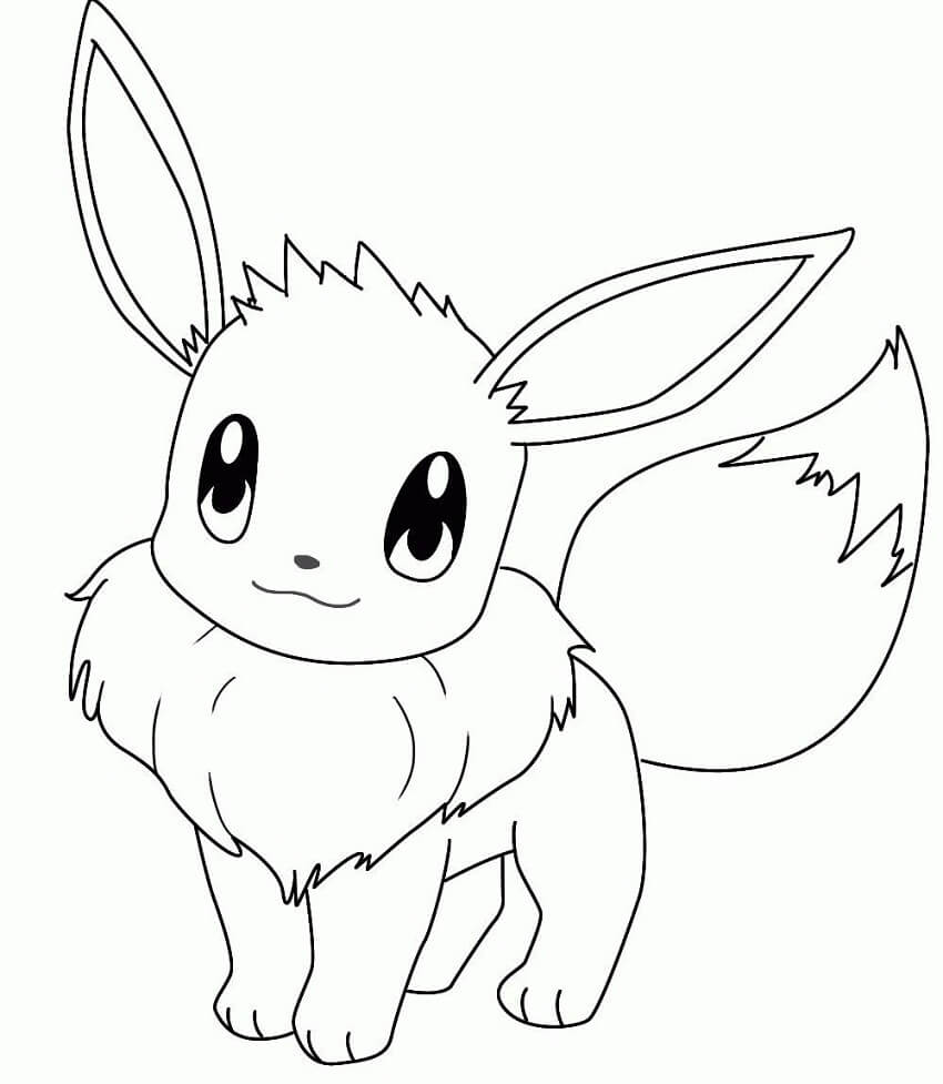 Eevee coloring pages