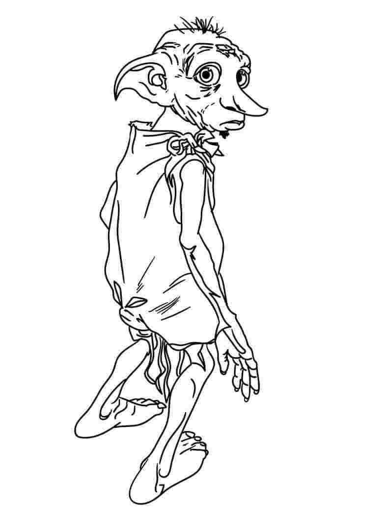 Dobby Harry Potterista Värityskuva