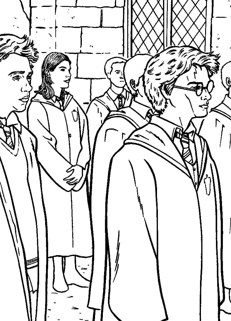 Harry Potter on luokka Värityskuva