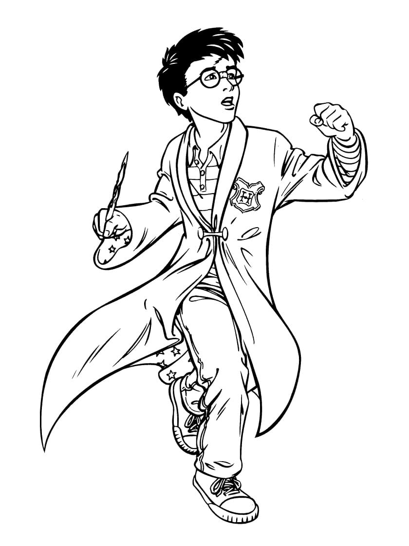 Harry Potter -taistelu Värityskuva