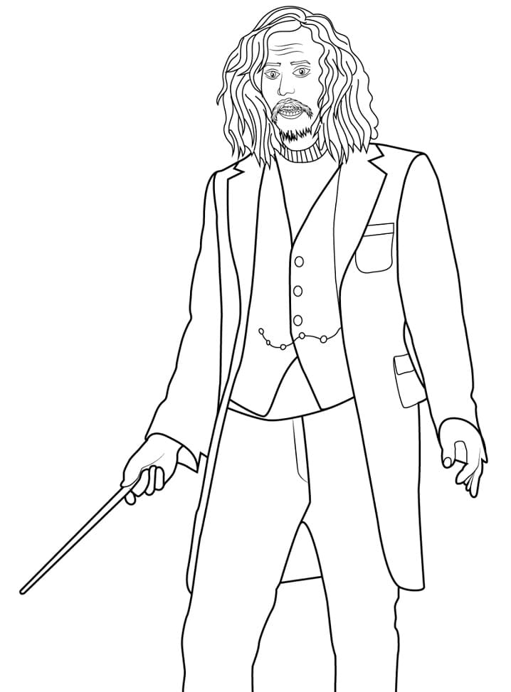 Sirius Black Harry Potterista Värityskuva