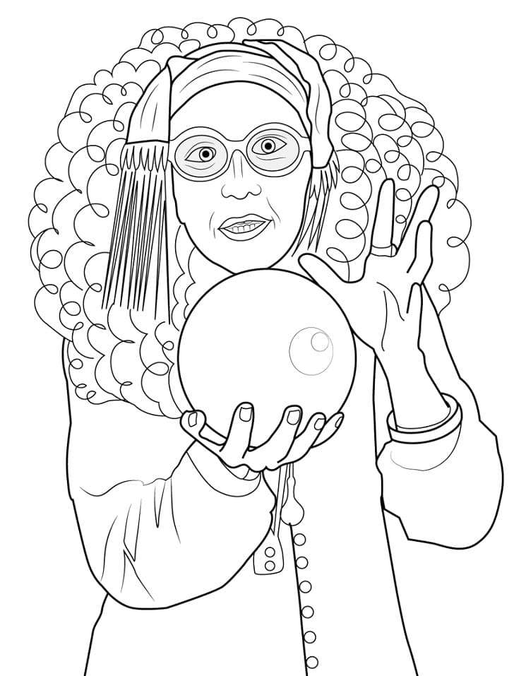 Sybill Trelawney Harry Potterista Värityskuva