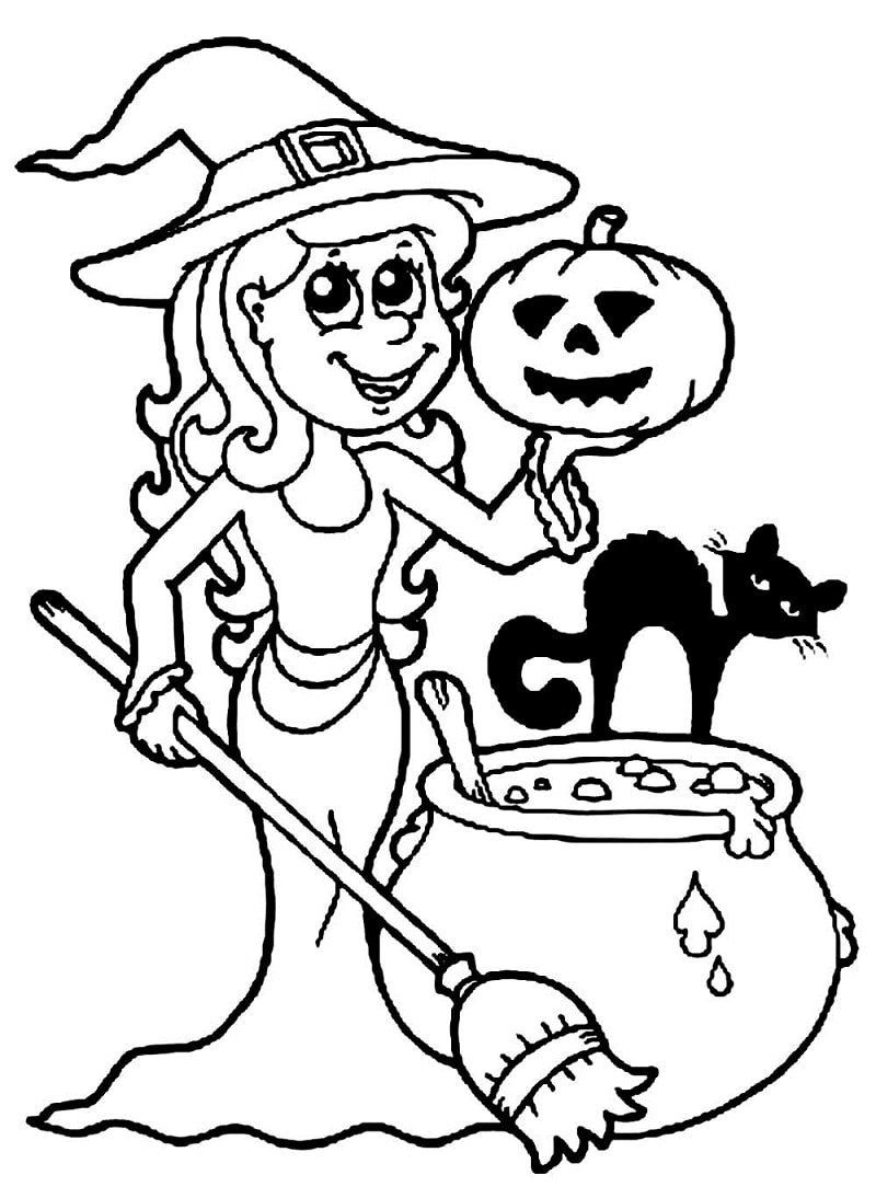 värityssivut lapsille halloween Värityskuva