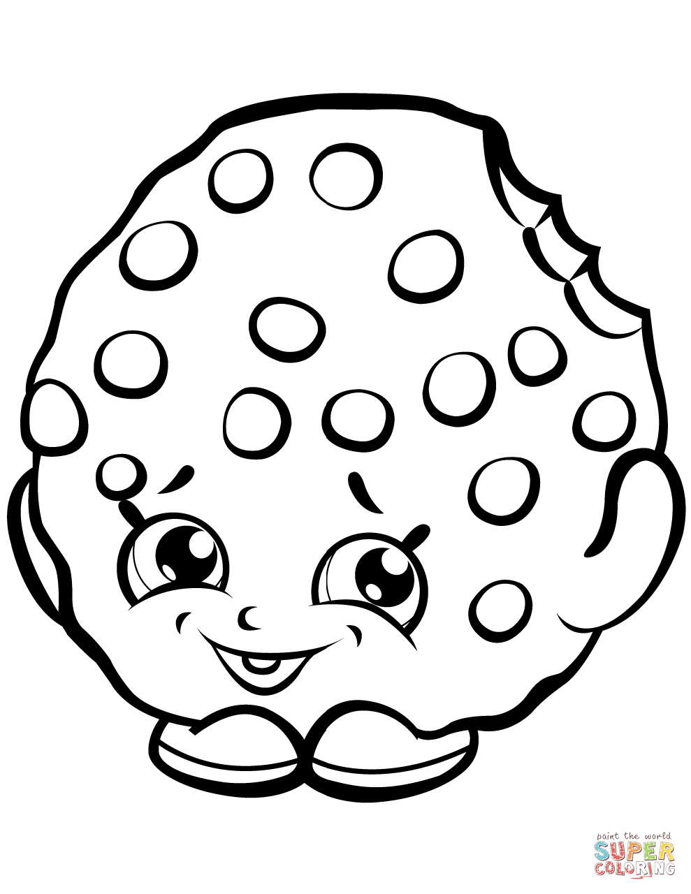 Kooky Cookie Shopkin Värityskuva