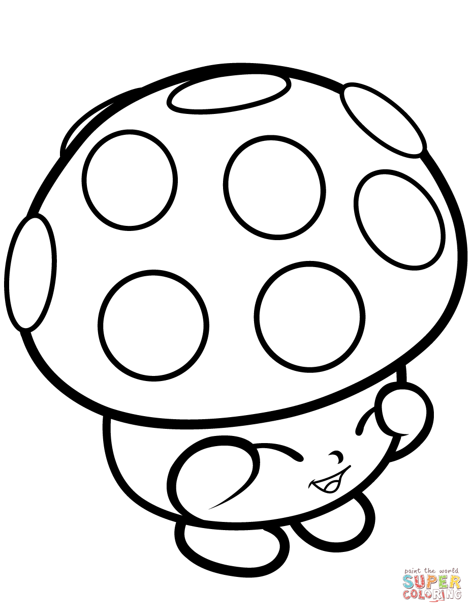 Mushroom Miss Mushy Moo Shopkin Värityskuva