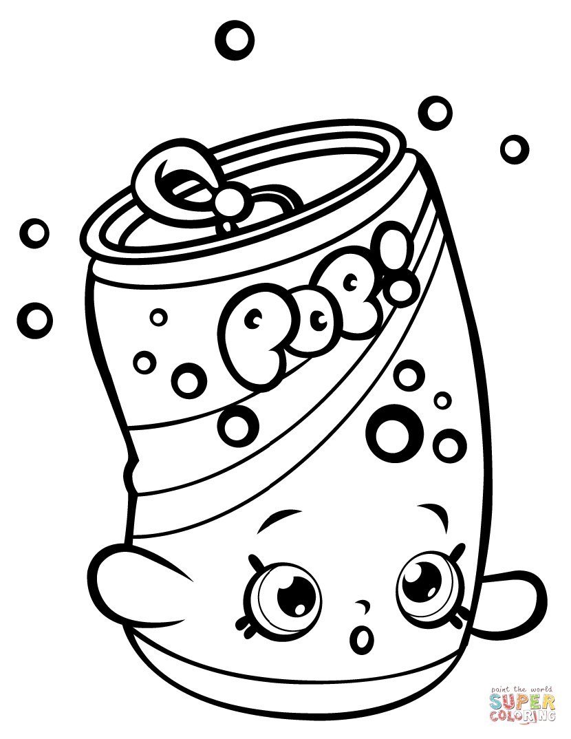 Soda Pops Shopkin Värityskuva