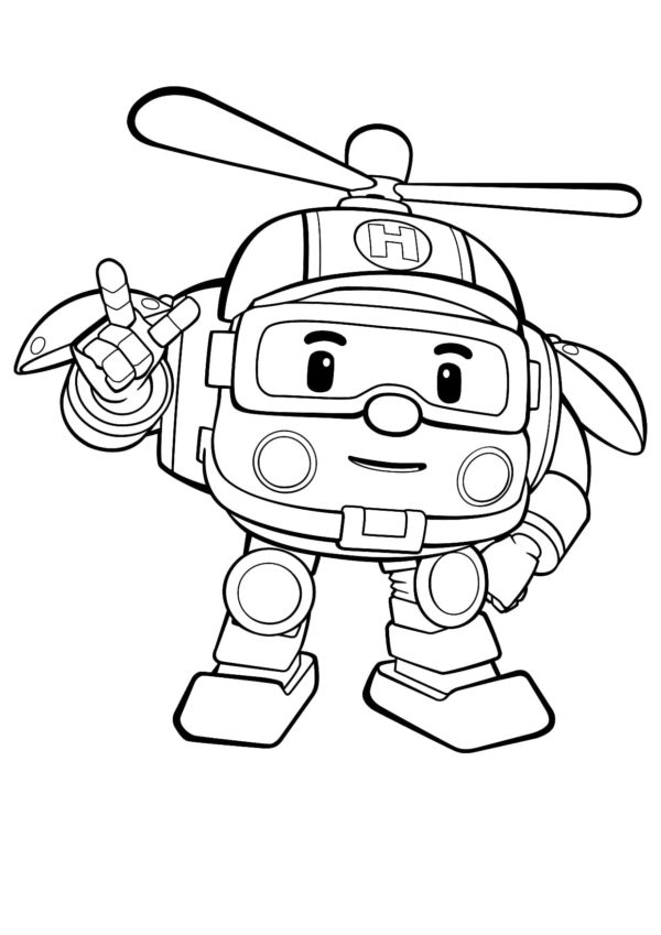 Helikopteri Värityskuva