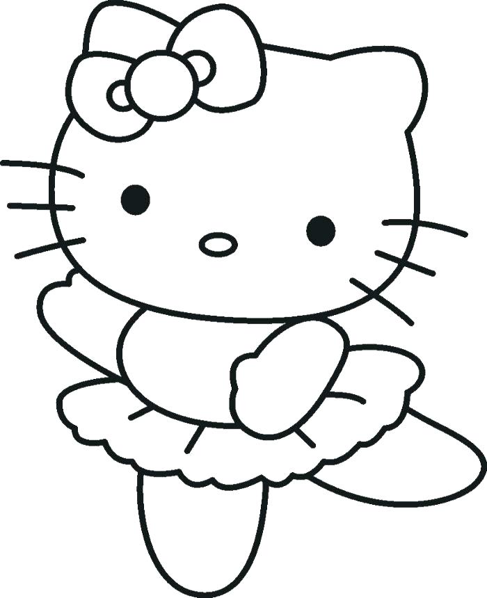 Kitty tanssii Värityskuva